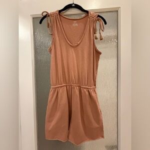 Aerie ruched ties romper